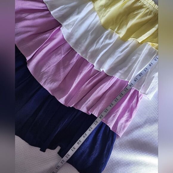 IDEM DITTO babydoll tiered strappy colorblock dress new without tags - Picture 4 of 10